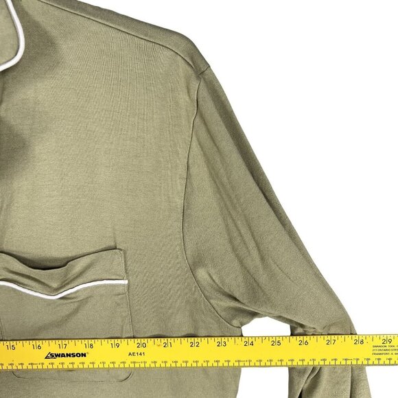 NEW Meomua Mens 2X Olive Green Bamboo Cotton PJ Set Stretchy Lounge Quiet Luxury - Picture 10 of 16